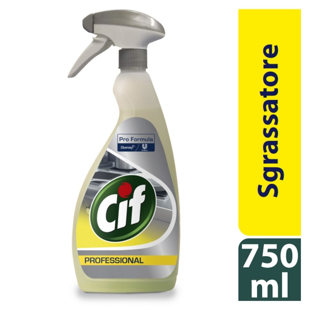Cif Sgrassatore 6x0.75L - Detergente sgrassante concentrato per le superfici della cucina